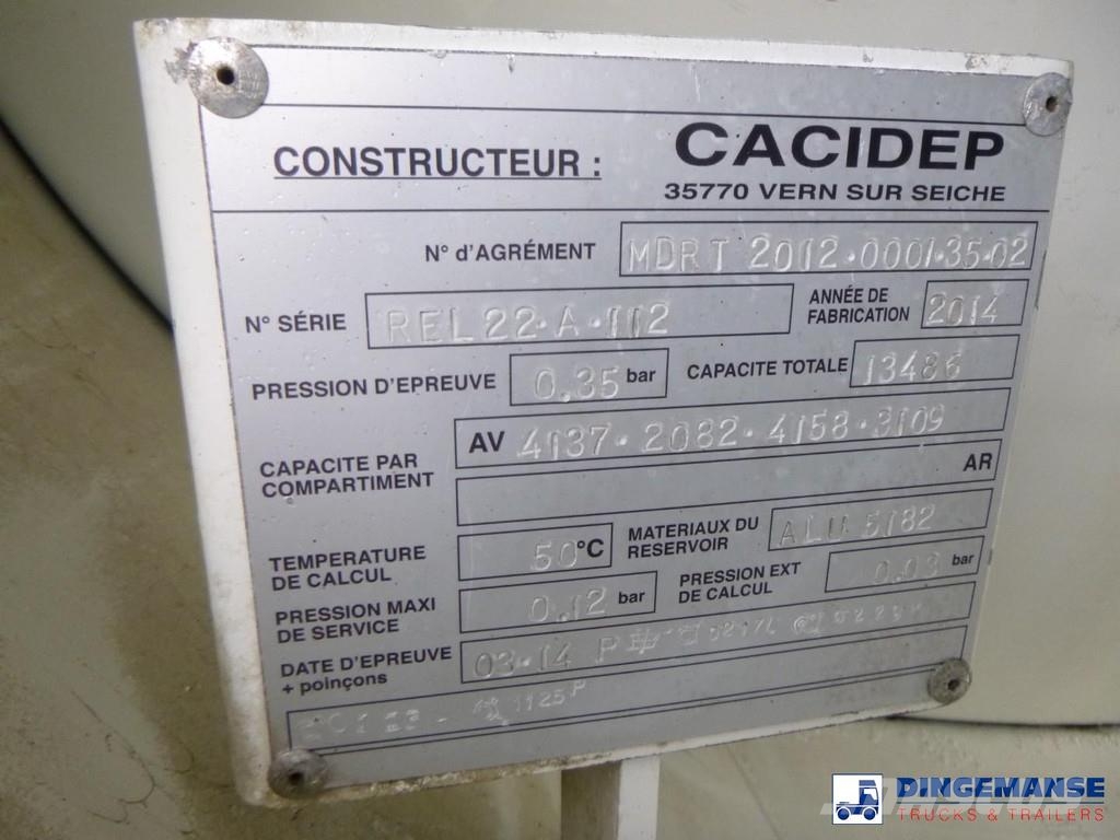 Volvo FE 260 4x2 fuel tank 13.4 m3 / 4 comp / ADR 19-01- Грузовики-цистерны