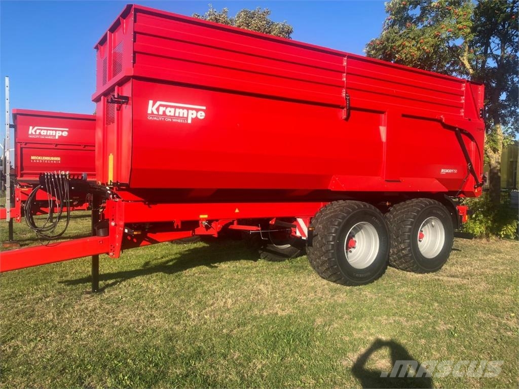Krampe Big Body 750 Carrier Tipper trailers