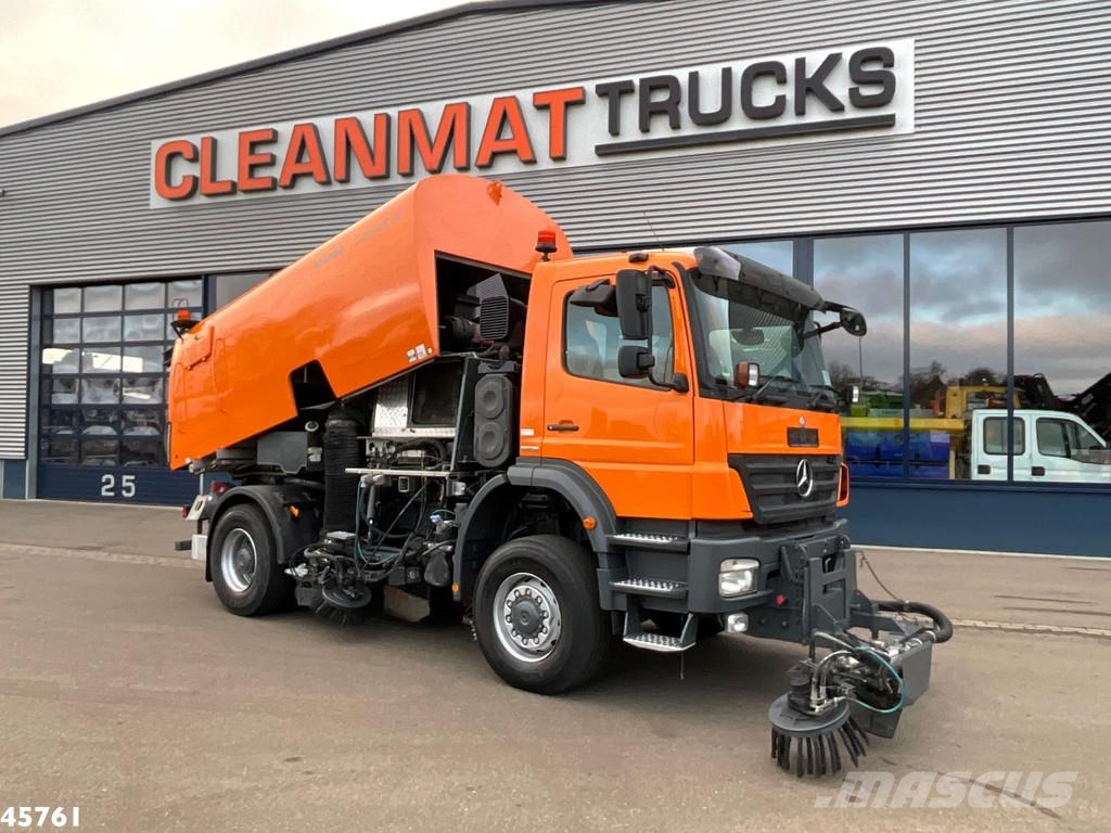 Mercedes-Benz Actros 1829 4x4 Bucher Cityfant 60 Links en rechts Camión de barrendero