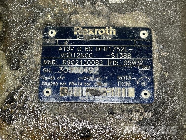 Werklust WG35E-Rexroth A10V060DFR1/52L-Load sensing pump Hidraulikos įrenginiai