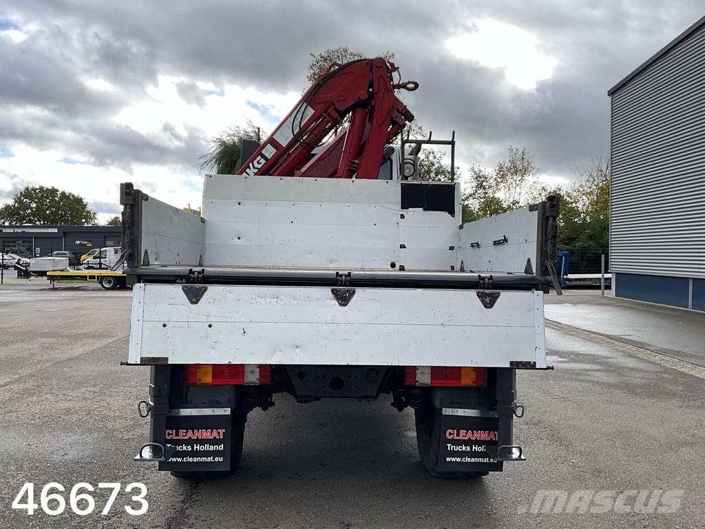 Unimog U 500 4x4 MKG 10 Tonmeter laadkraan Just 216.831 k Γερανοί παντός εδάφους