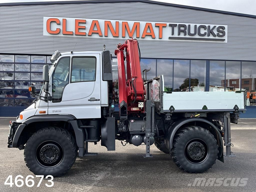 Unimog U 500 4x4 MKG 10 Tonmeter laadkraan Just 216.831 k Maastikutõstukid