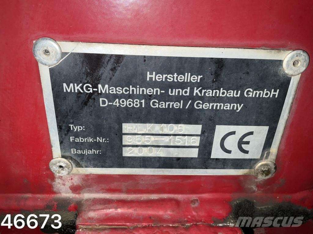 Unimog U 500 4x4 MKG 10 Tonmeter laadkraan Just 216.831 k Γερανοί παντός εδάφους