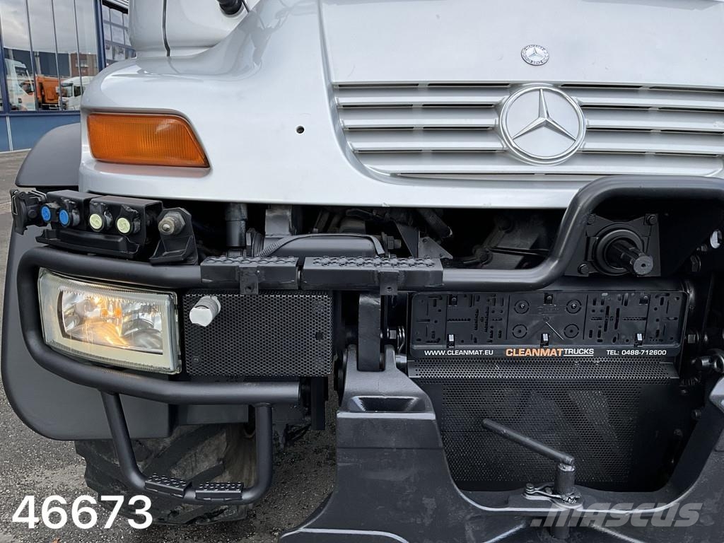 Unimog U 500 4x4 MKG 10 Tonmeter laadkraan Just 216.831 k Γερανοί παντός εδάφους