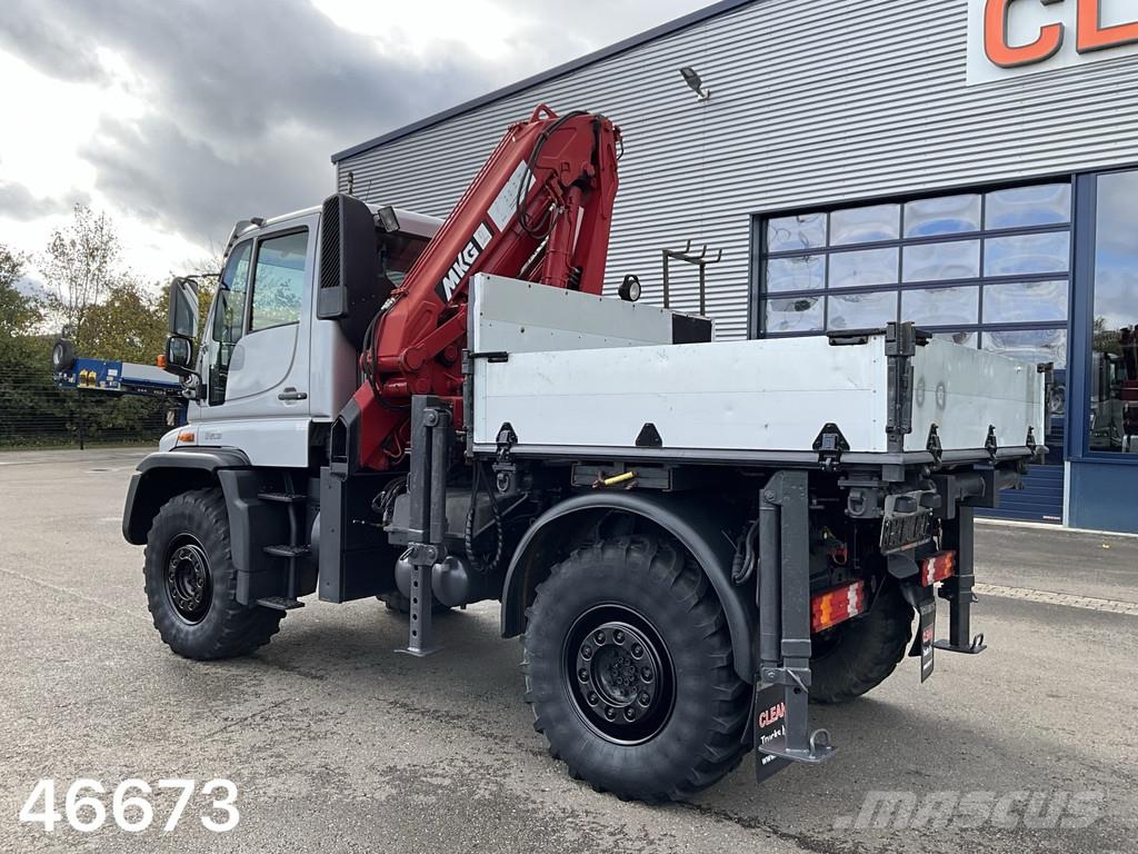 Unimog U 500 4x4 MKG 10 Tonmeter laadkraan Just 216.831 k Maastikutõstukid