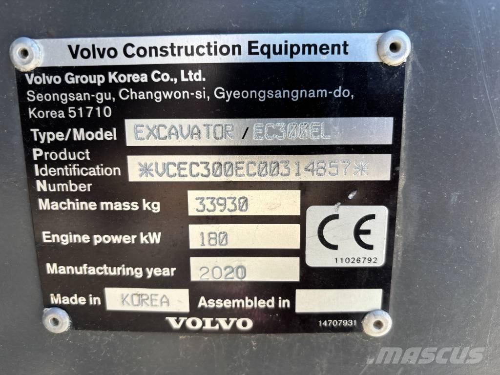 Volvo EC 300 EL med Leica Geosystems, Lagermaskin! Bandgrävare