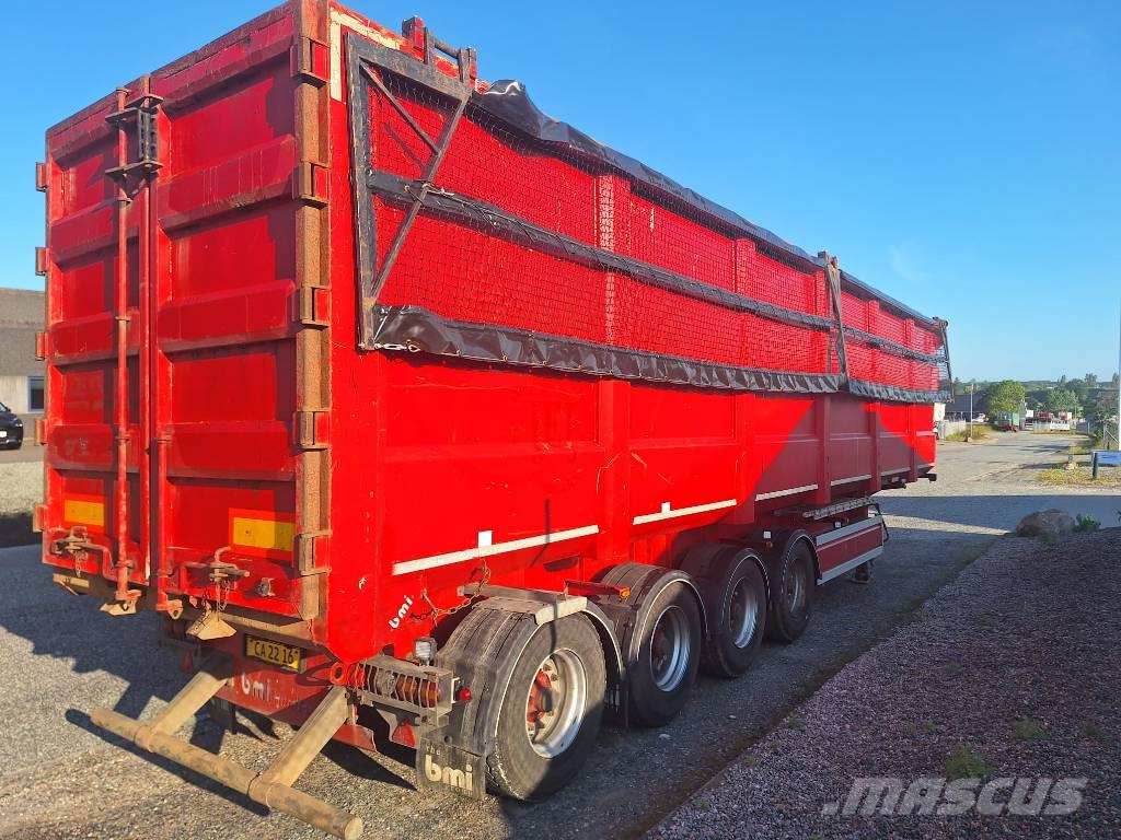 BMI 4 akslet 80 m3 HARDOX tiptrailer Damperli çekiciler