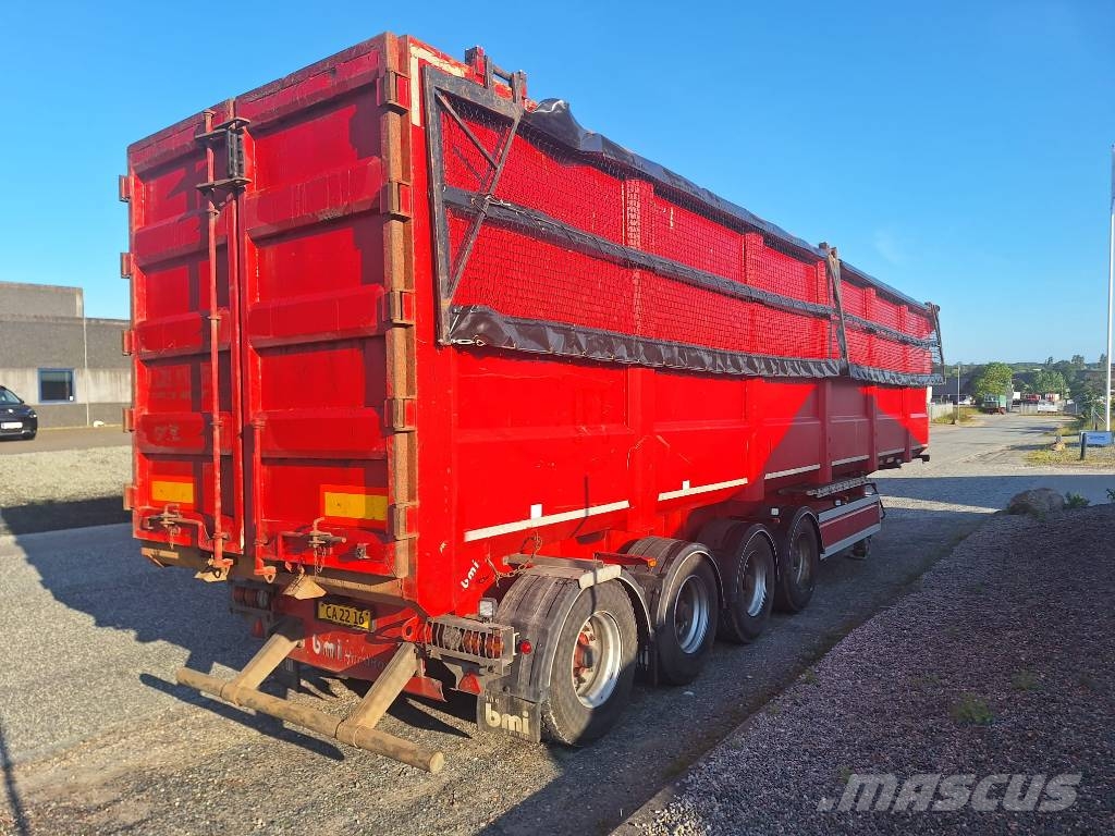 BMI 4 akslet 80 m3 HARDOX tiptrailer Damperli çekiciler