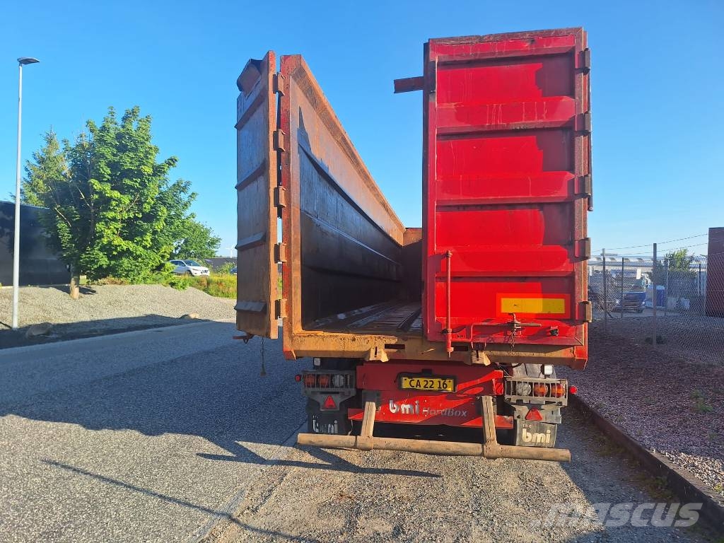 BMI 4 akslet 80 m3 HARDOX tiptrailer Damperli çekiciler