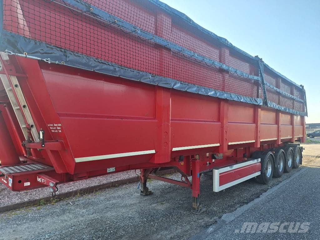 BMI 4 akslet 80 m3 HARDOX tiptrailer Damperli çekiciler