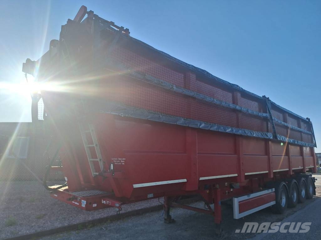 BMI 4 akslet 80 m3 HARDOX tiptrailer Damperli çekiciler