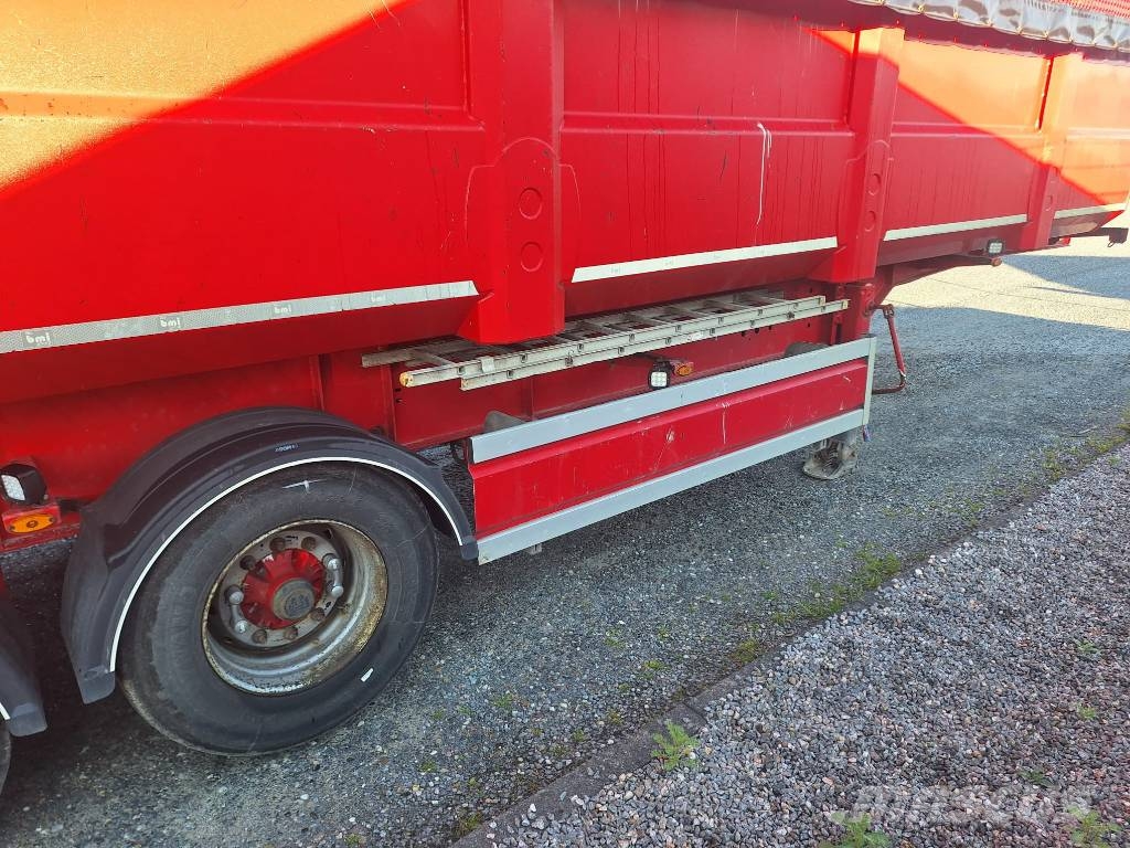 BMI 4 akslet 80 m3 HARDOX tiptrailer Damperli çekiciler