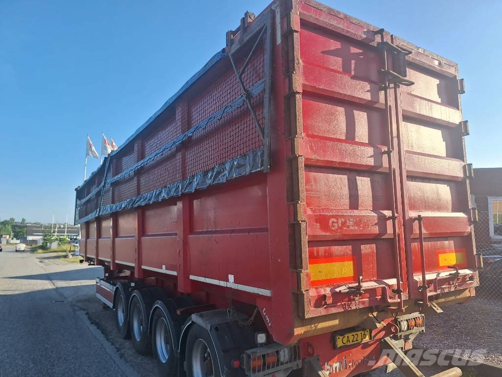 BMI 4 akslet 80 m3 HARDOX tiptrailer Damperli çekiciler