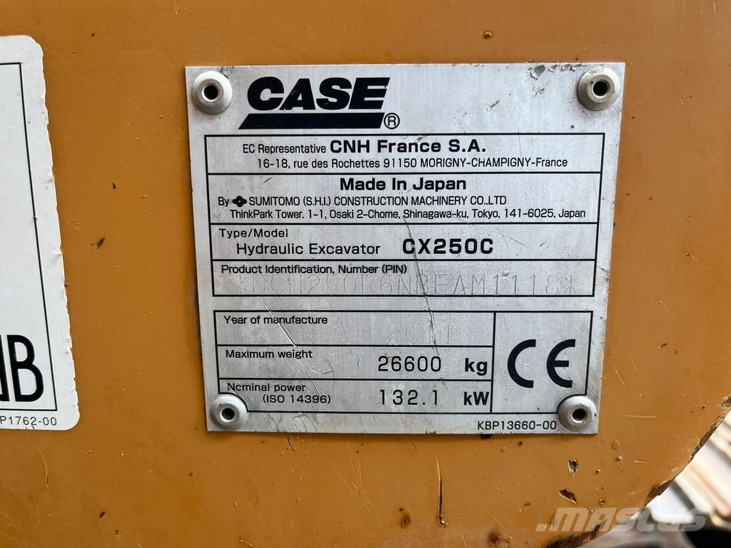 CASE CX250C حفارات زحافة