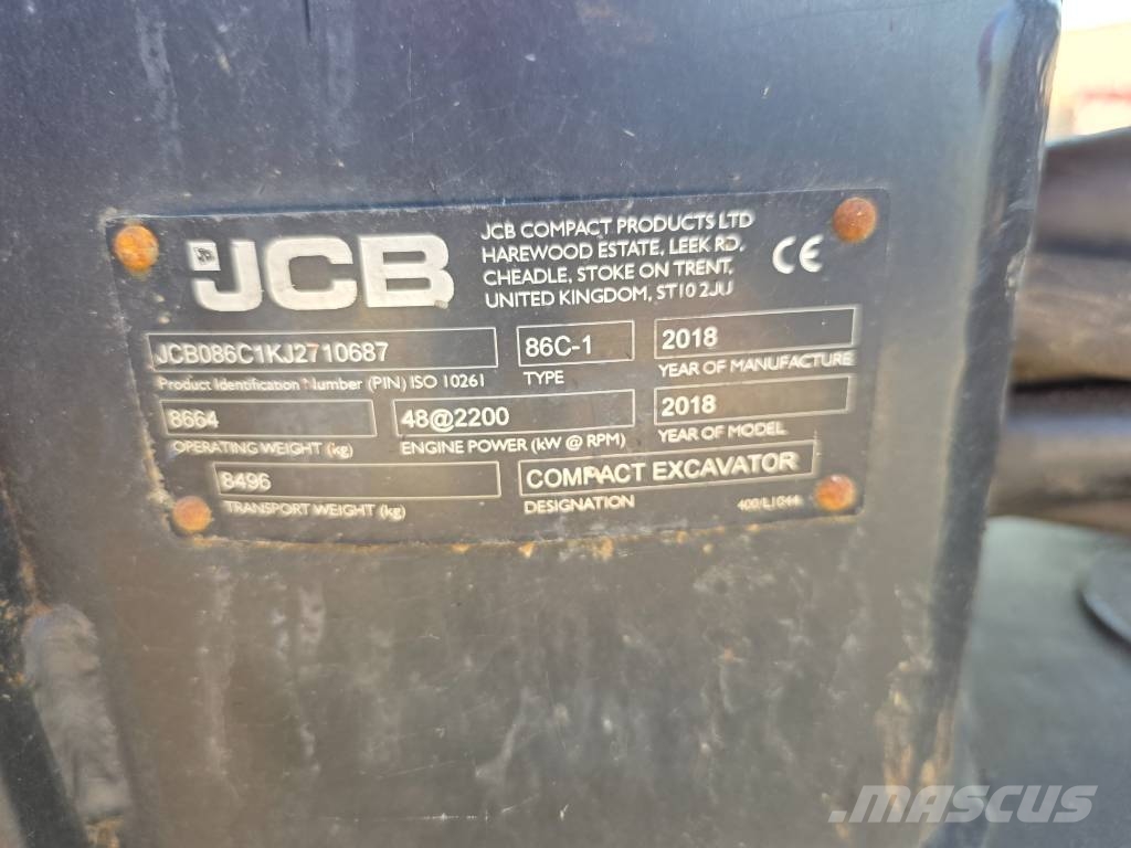 JCB 86 C-1 eco Средни екскаватори 7т - 12т