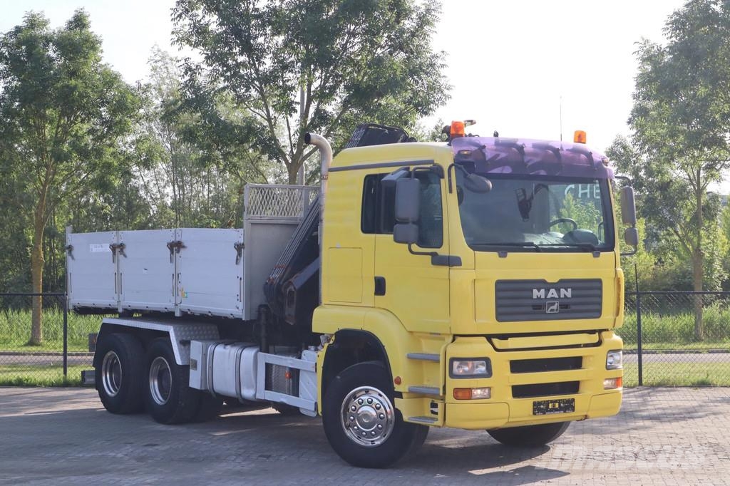 MAN TGA 33.480 | 6X4 | HIAB 166E-5 | KIPPER | FULL STE Kiper tovornjaki