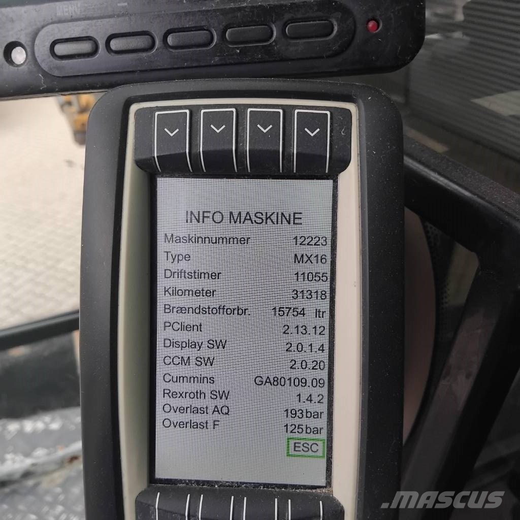 Hydrema MX 16 Bagri na kolesih