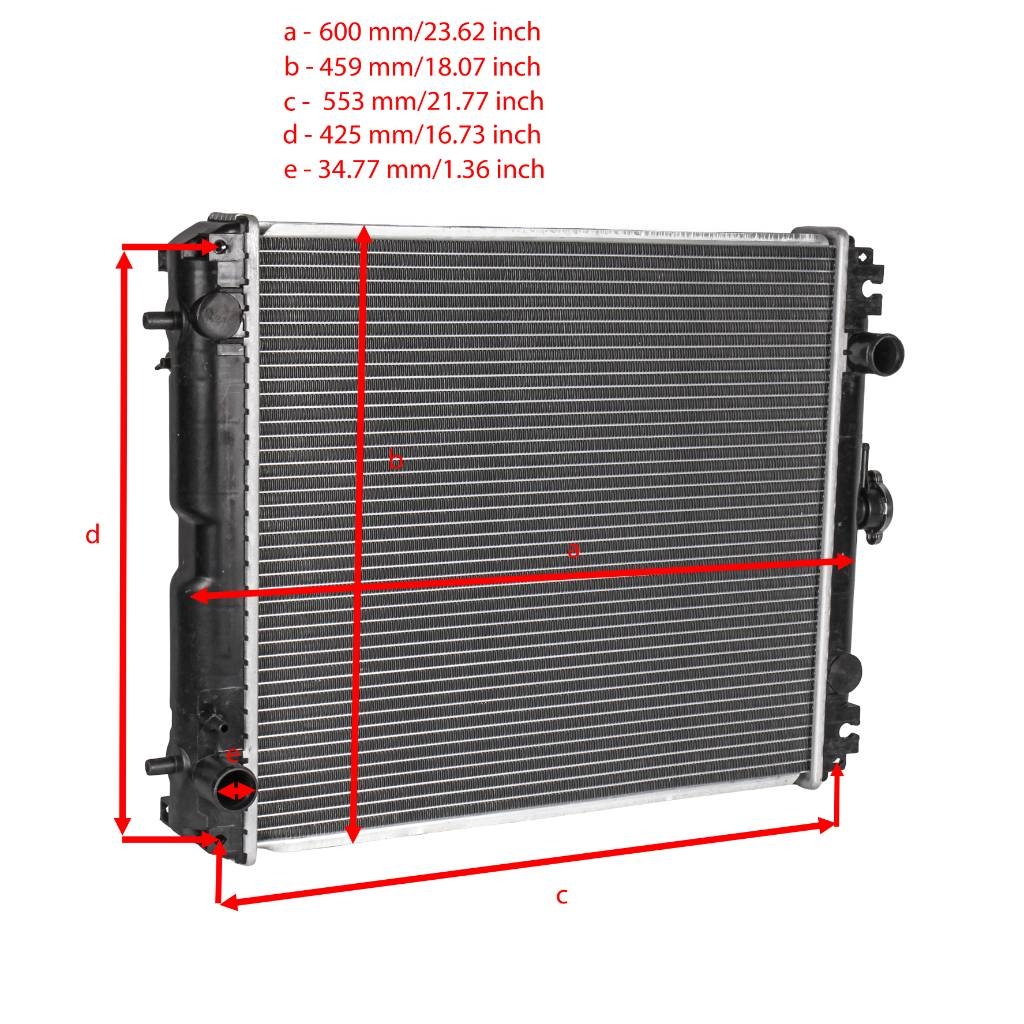 Kubota Water Radiator RD411-42300 Radiatoriai