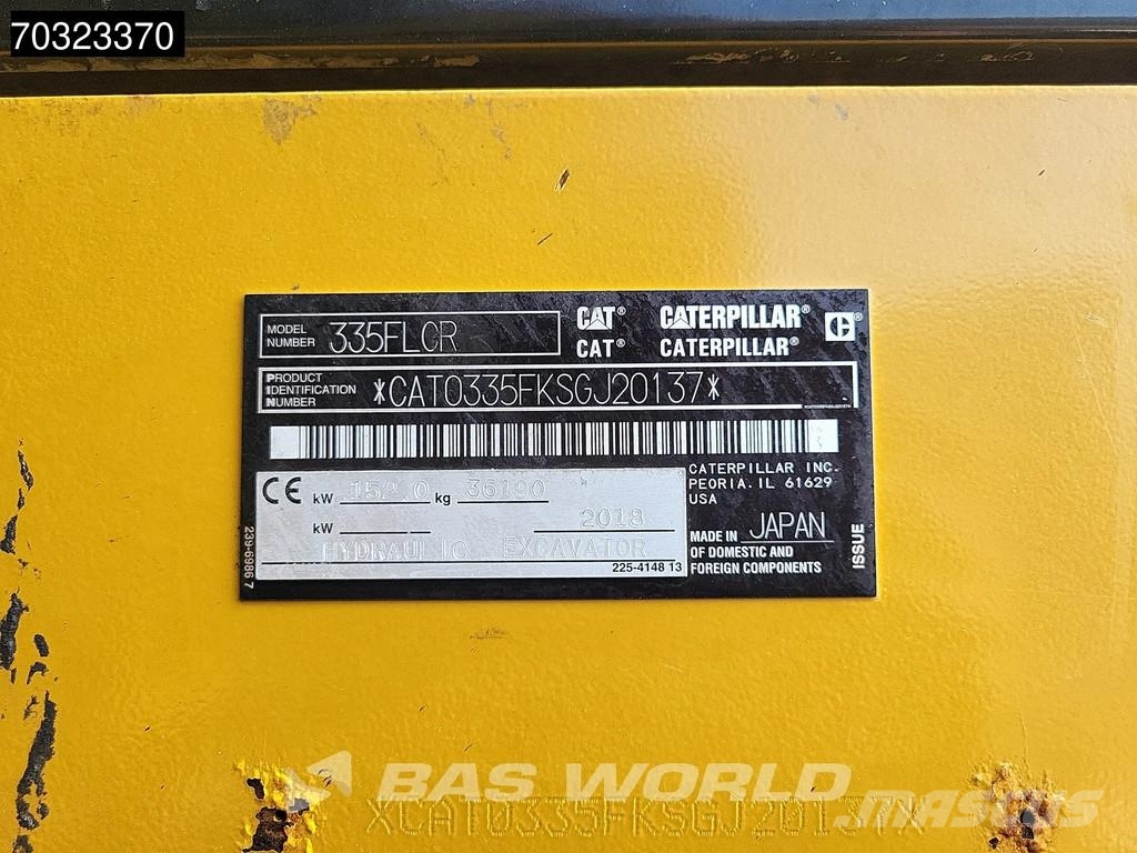 CAT 335 FL CR Crawler excavators