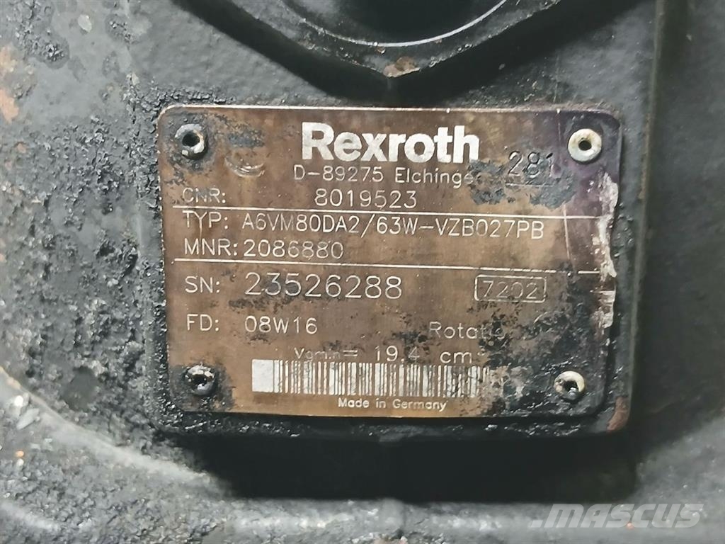 Atlas AR60-8019523-Rexroth A6VM80-Drive motor/Fahrmotor Гідравліка