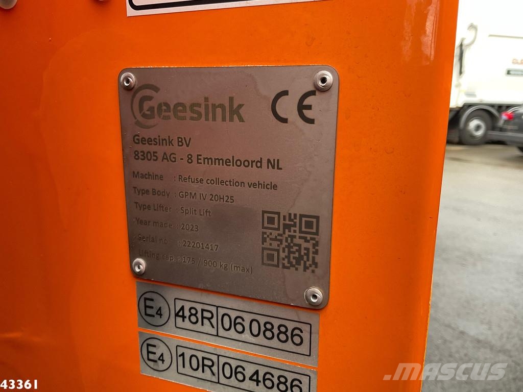 DAF FAG XD 300 Geesink 20m³ شاحنات المخلفات