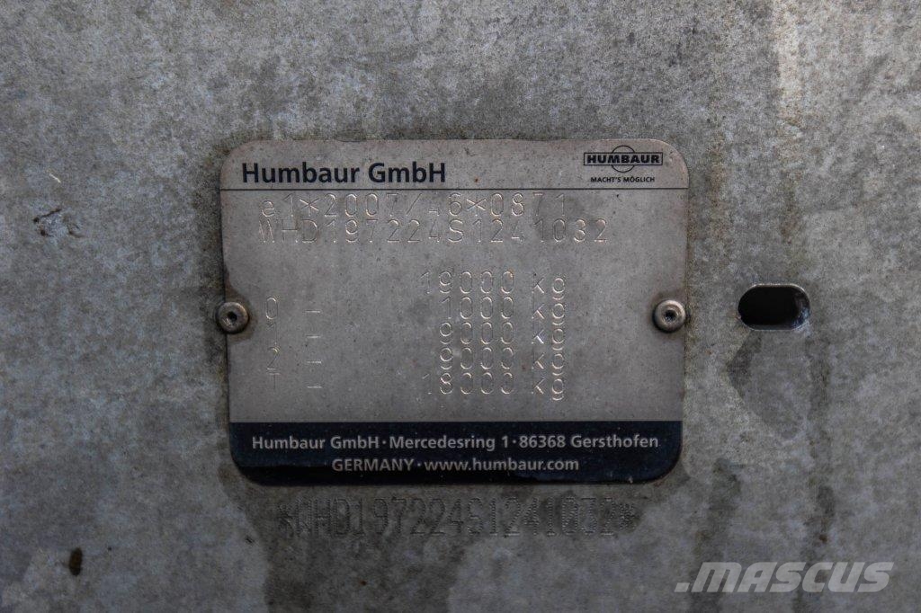 Humbaur HBTZ 197224BS- 19 TON Góndola de cama rebajada