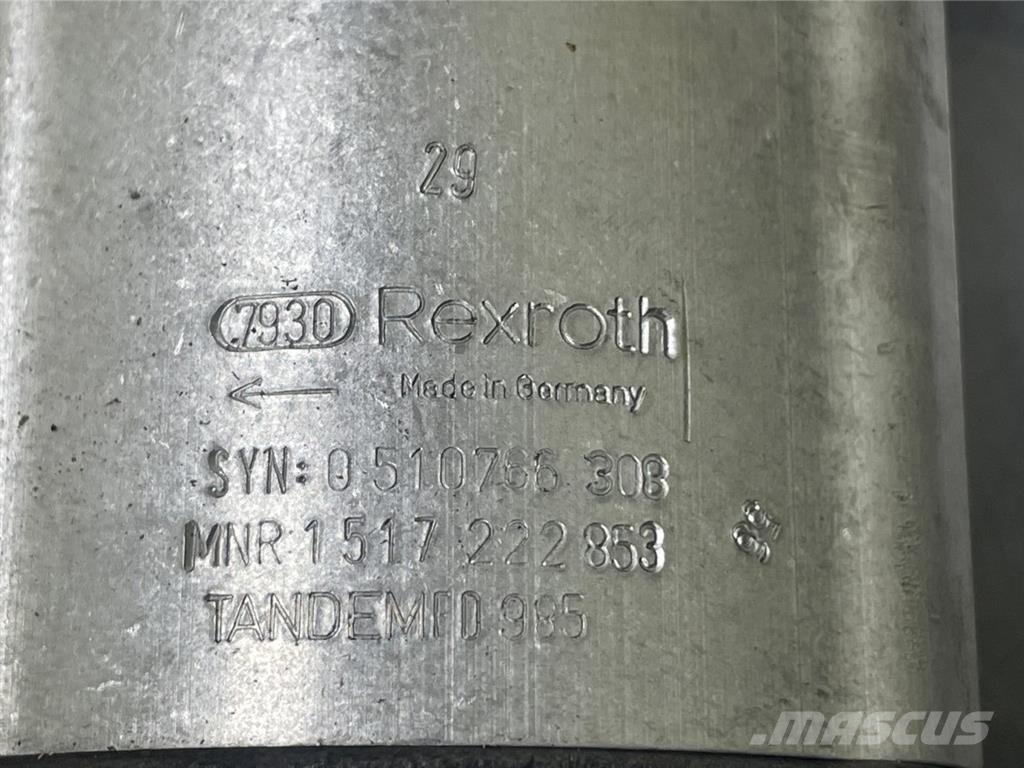 Wacker Neuson 1000000520-Rexroth 0510766308-Gearpump 유압식 기계