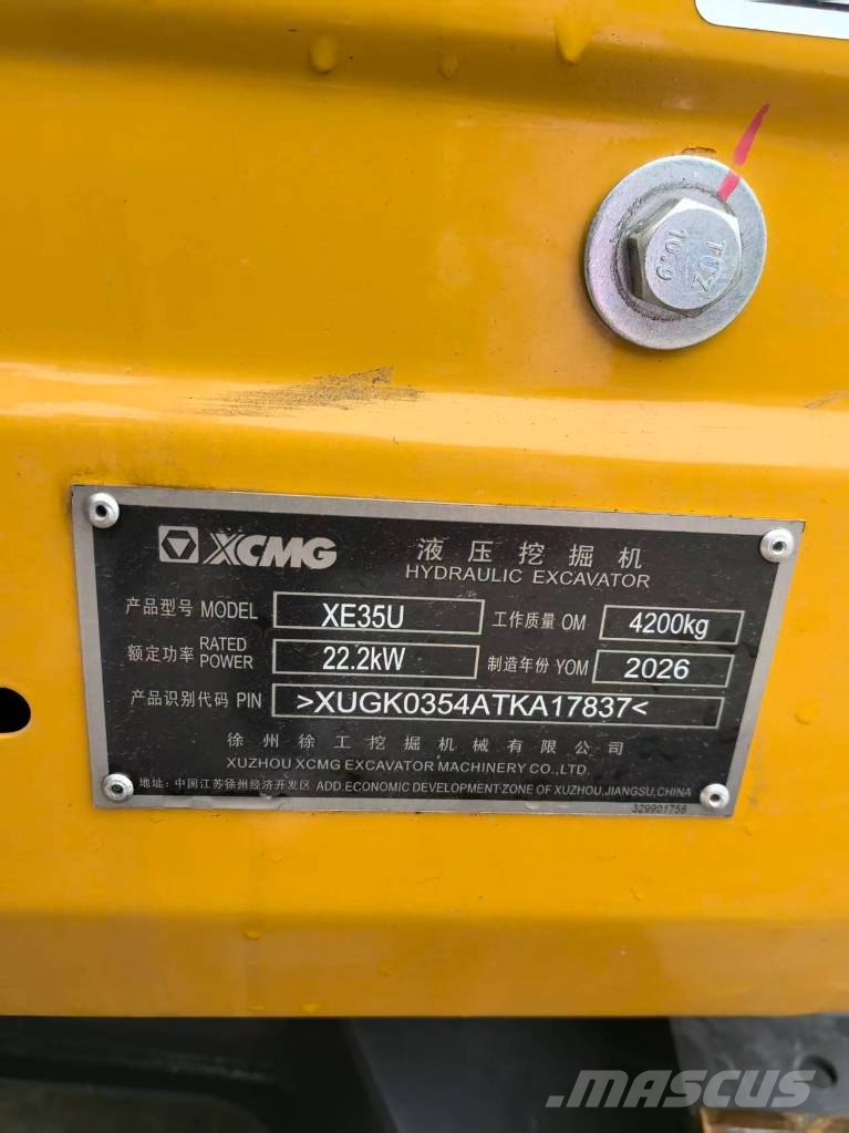 XCMG XE 35 U Mini bageri <7t