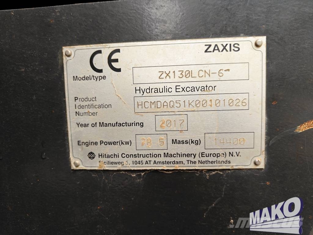 Hitachi ZX 130 LC N-6 履带挖掘机