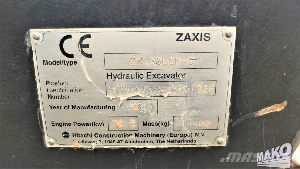 Hitachi ZX 130 LC N-6 Rupsgraafmachines