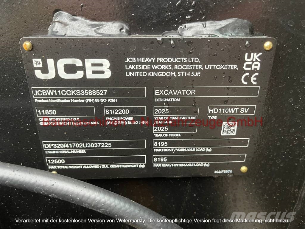JCB Hydradig 110W NEU Mobilbagger