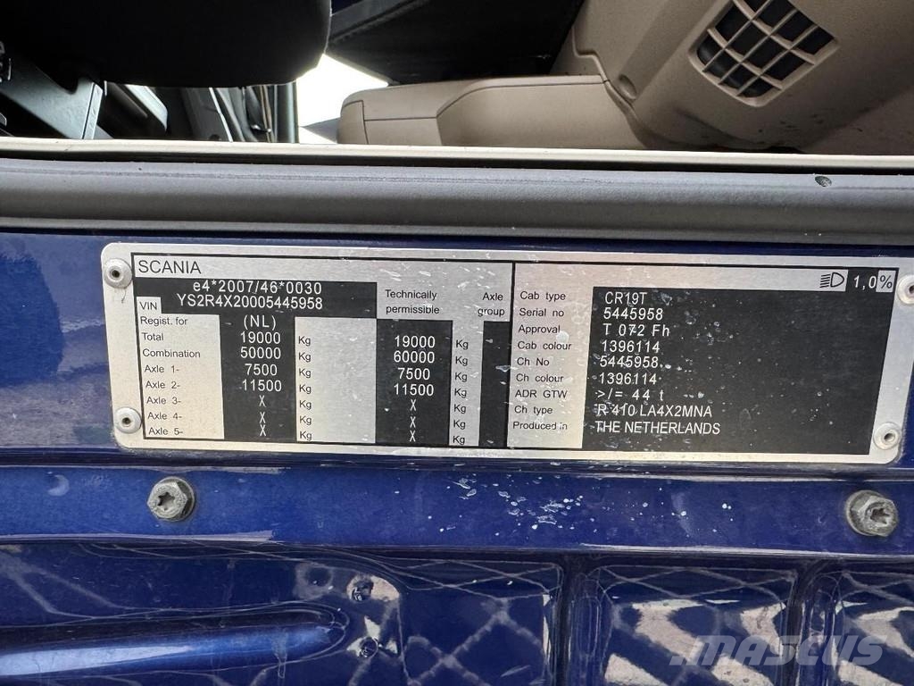 Scania R410 4X2 EURO 6 + RETARDER Tegljači