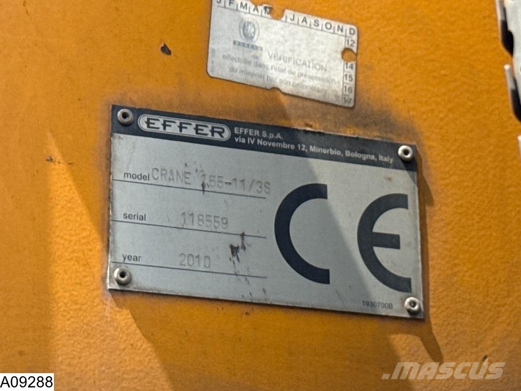 Samro open laadbak Effer 165-11 Semirremolques de plataformas planas/laterales abatibles
