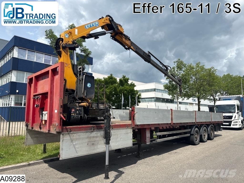 Samro open laadbak Effer 165-11 Semirremolques de plataformas planas/laterales abatibles