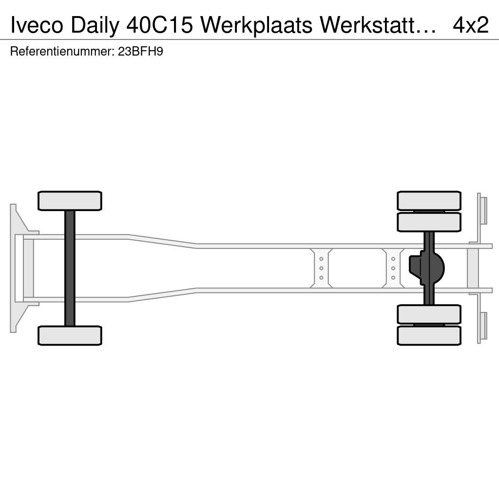 Iveco Daily 40C15 Werkplaats Werkstatt + Palfinger PK340 Lava-kuorma-autot