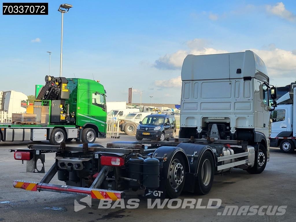 DAF XF 480 6X2 BDF Lift-Axle MX Engine Brake Automatic Containertrucks met kabelsysteem