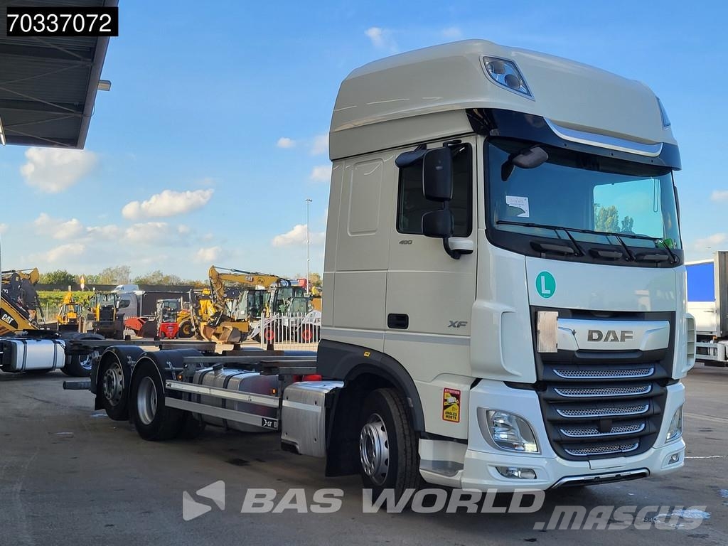 DAF XF 480 6X2 BDF Lift-Axle MX Engine Brake Automatic Containertrucks met kabelsysteem