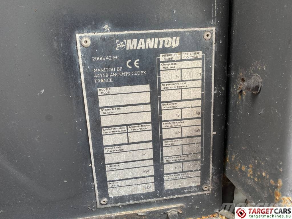 Manitou 100VJR Evolution Vertical Mast Work Lift 990cm 垂直昇降型リフト