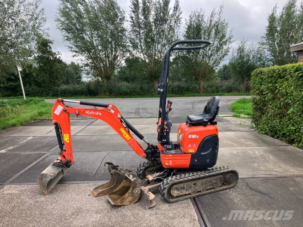 Kubota U10-3 | 1065 uur | incl. bakkenset Mini ekskavatoriai < 7 t