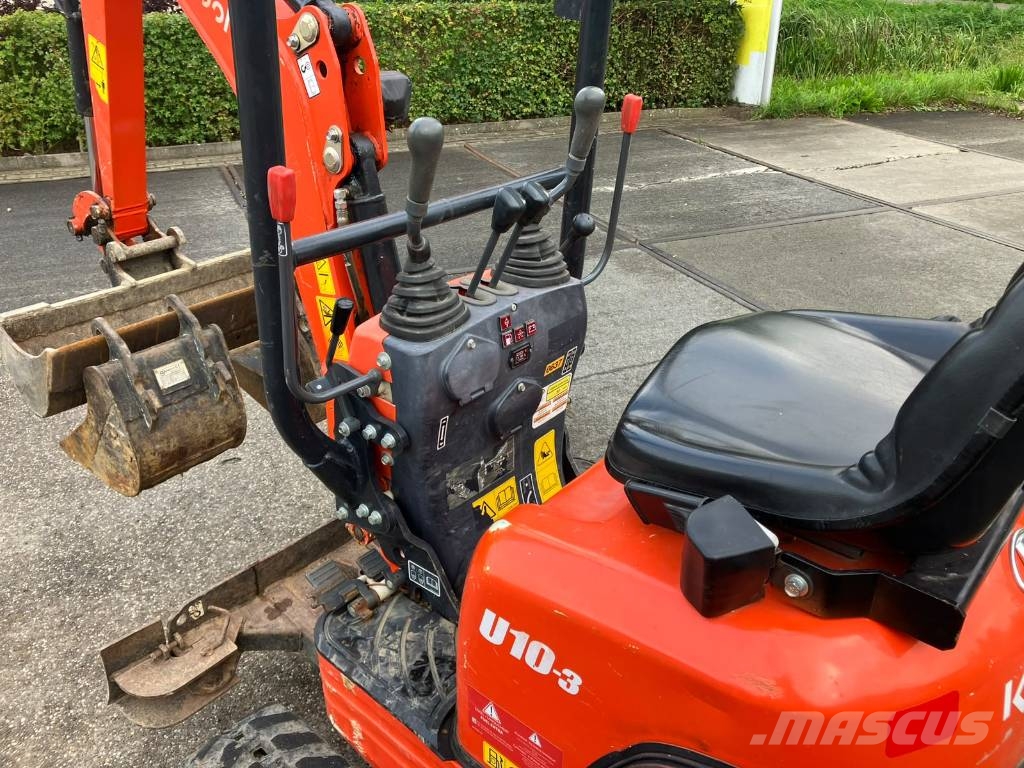 Kubota U10-3 minigraver | 1065 uur | Bakkenset 소형 굴삭기 7톤 미만