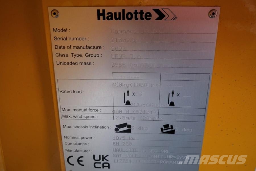 Haulotte Compact 12DX Valid Inspection, *Guarantee! Diesel, Scissor lifts