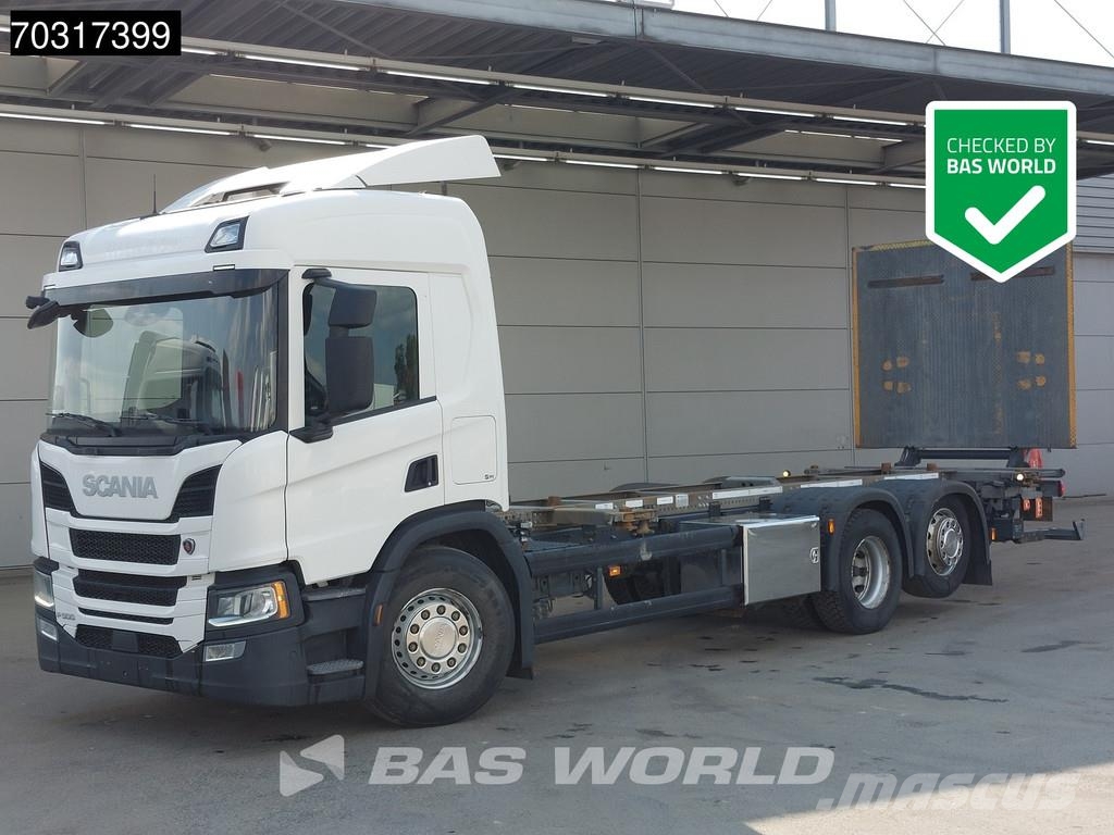 Scania P500 P 6X2 BDF 2500kg Ladebordwand Retarder Lift+s Trossüsteemiga vahetuskere veokid