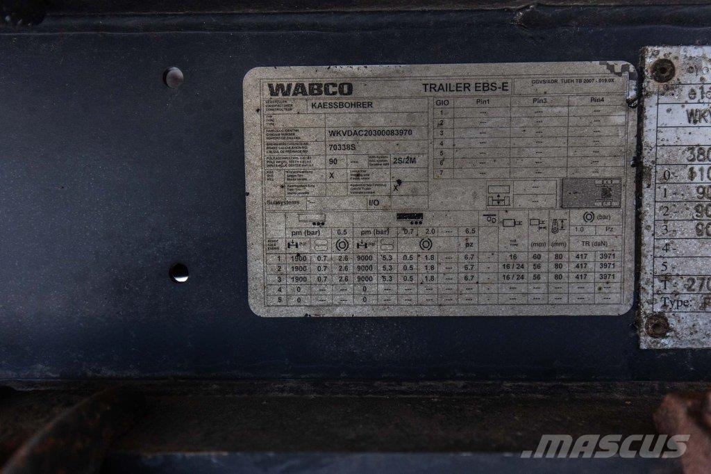 Kässbohrer KASSBOHRER+CARRIER VECTOR 1550 MONO نصف مقطورات بدرجة حرارة قابلة للضبط