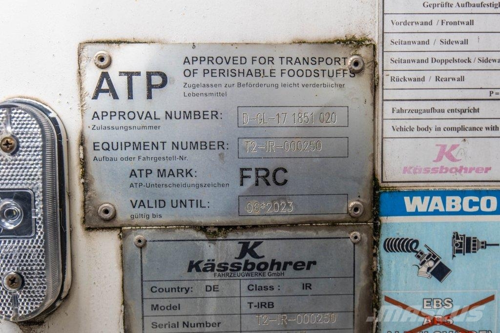 Kässbohrer KASSBOHRER+CARRIER VECTOR 1550 MONO نصف مقطورات بدرجة حرارة قابلة للضبط