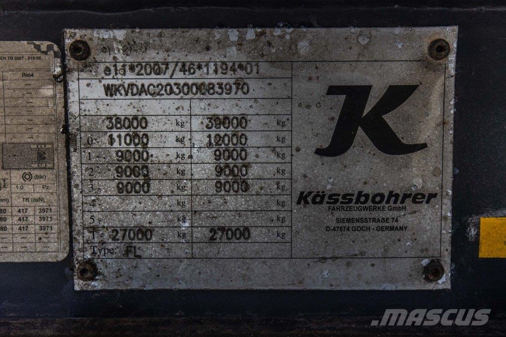 Kässbohrer KASSBOHRER+CARRIER VECTOR 1550 MONO نصف مقطورات بدرجة حرارة قابلة للضبط