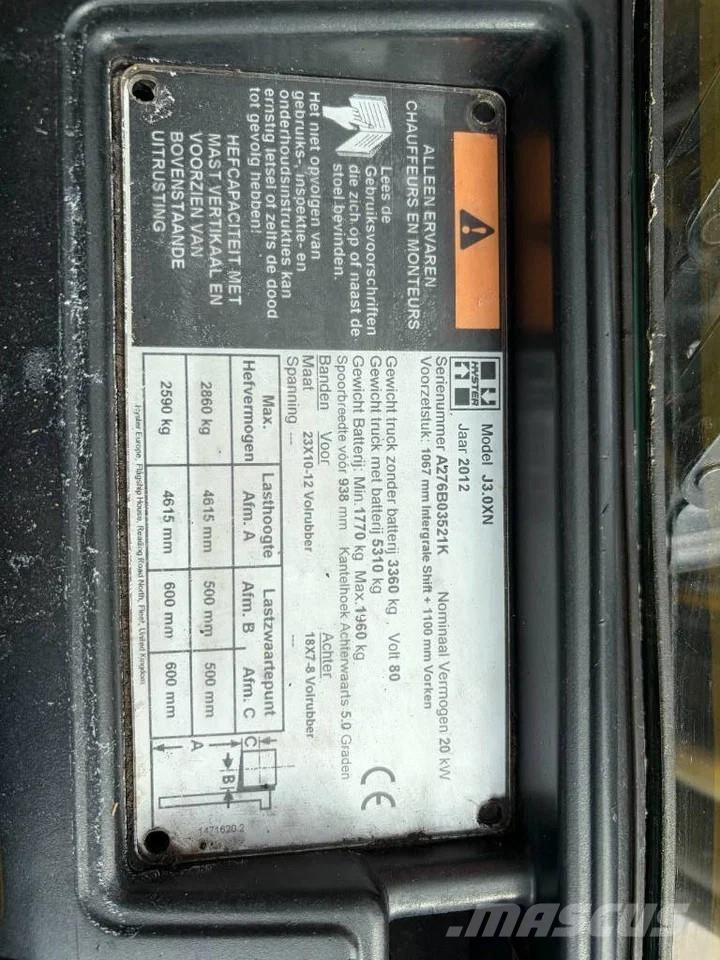 Hyster J3.0 XN CAT 3 GD Electric forklifts