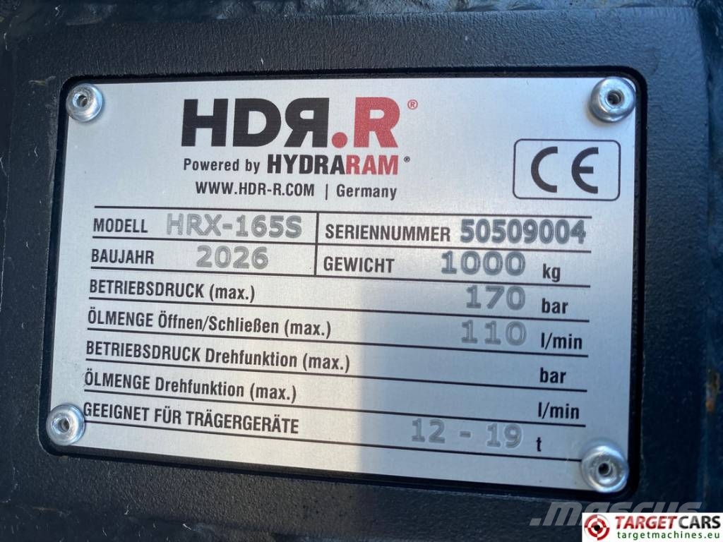 Hydraram HDR.R HRX-165S Hydraulic Excavator Hammer 12~19T Hamers en brekers