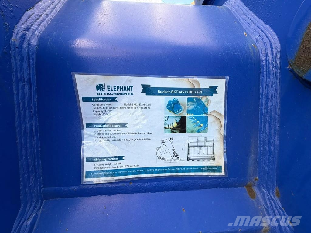 Rock bucket with Teeth - CE - New - Top Condition Laadkranen