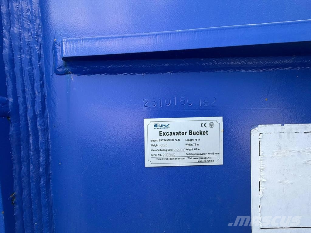 Rock bucket with Teeth - CE - New - Top Condition Laadkranen
