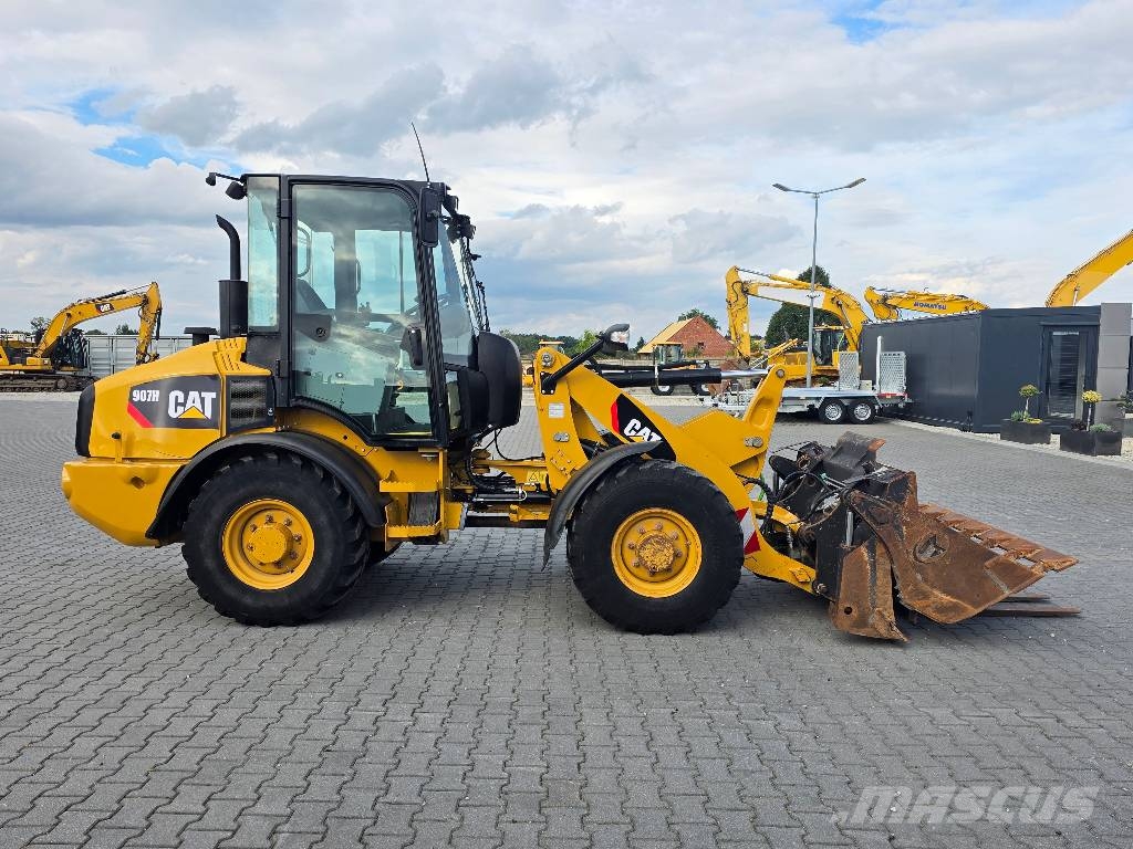 CAT 907H, 2012 ROK, 4100 MTH, ŁYŻKA OTWIERANA + WIDŁY Wheel loaders